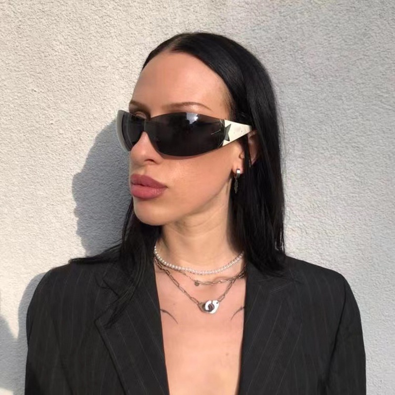 (HENGHA) Kính Râm Xe Đạp Ngoài Trời Thiết Kế Không Vành Màu Kẹo Thiết Kế Mới Thời Trang Phương Tây