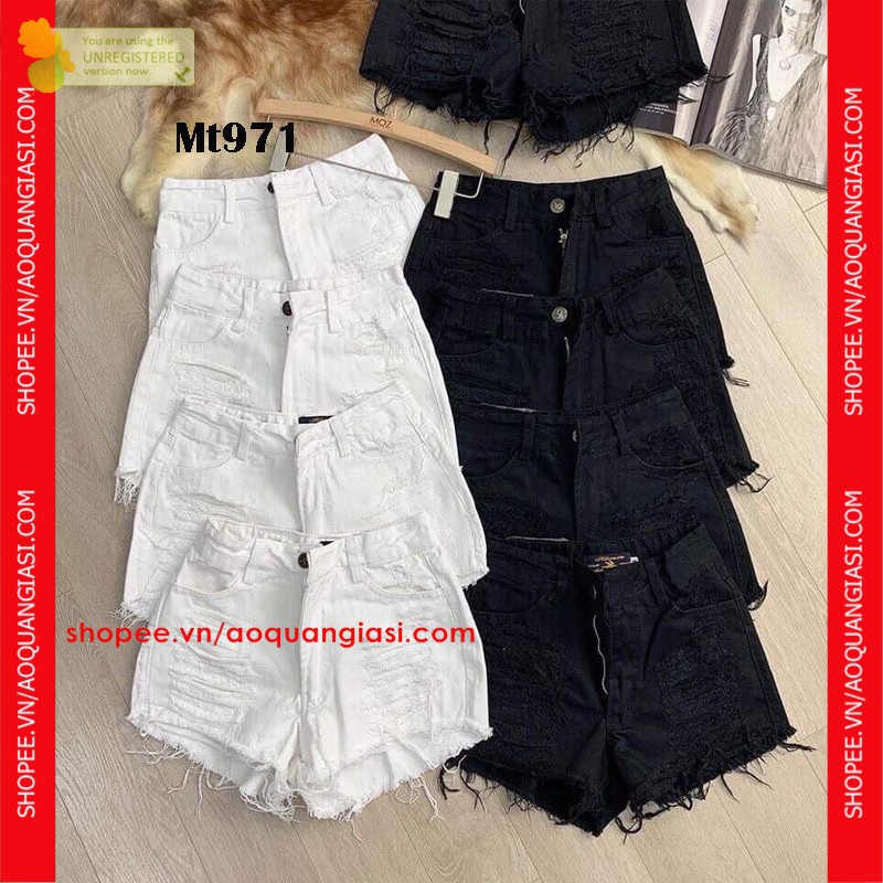 Quần Short Nữ Dạng Rách Nhiều Mt971, mt343, mt1159, mt1174, mt406, mt420, mt1077, mt1076 cá tính aoquangiasi.com