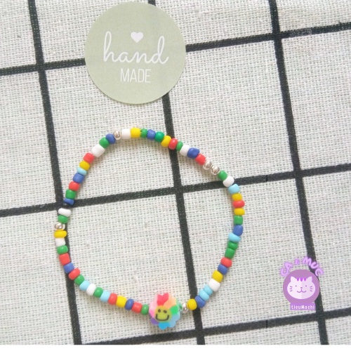 Vòng tay hạt cườm nhiều màu mix hoa j-hope