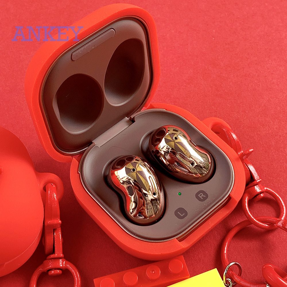 Samsung Galaxy Buds Live / Buds Pro / Buds2 Vỏ bảo vệ hộp sạc tai nghe bluetooth mềm có móc treo dành cho