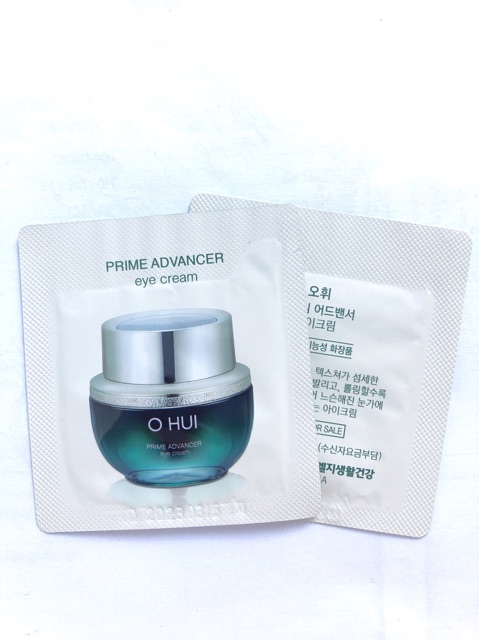 Kem mắt Ohui giảm nhăn thâm và bọng mắt - Ohui Prime Advancer Eye Cream 1ml.