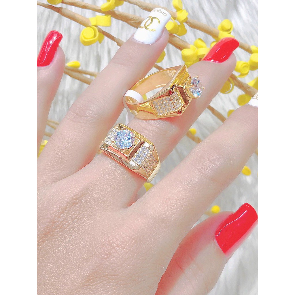 Nhẫn Nam N272 Mạ Vàng 18 K Phong Cách Menly Mẫu 02 051230221 - Mang Nhìn Rất Mạnh Mẽ