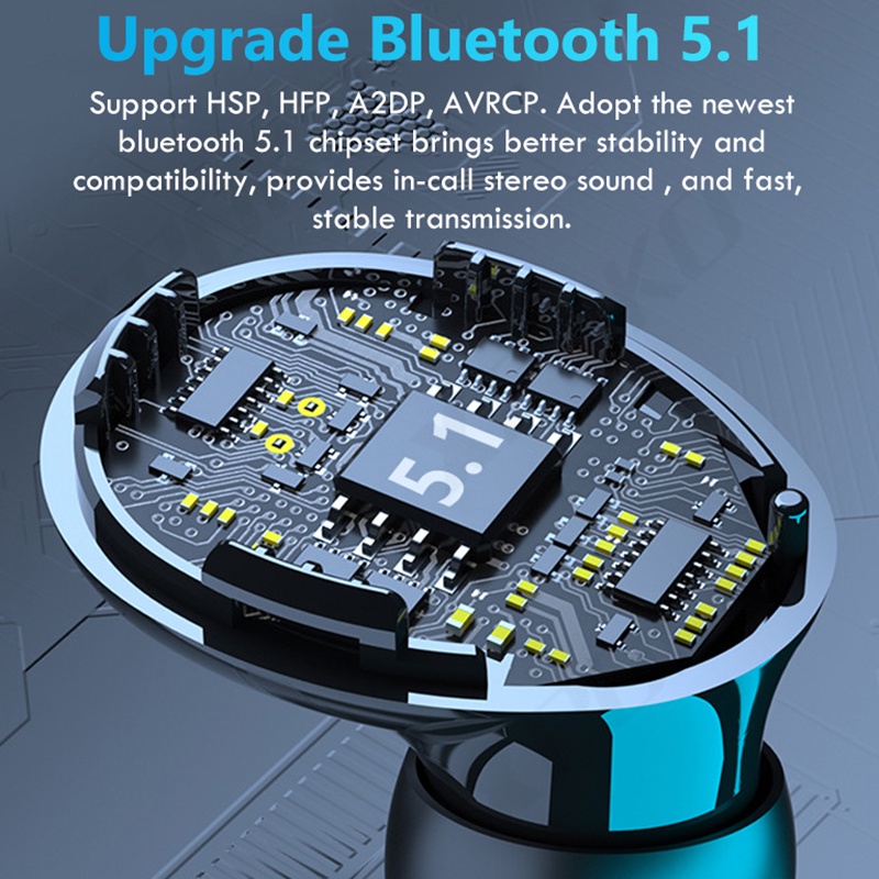 M10 Tai Nghe Bluetooth 5.1 TWS Không Dây Cho IOS Android
