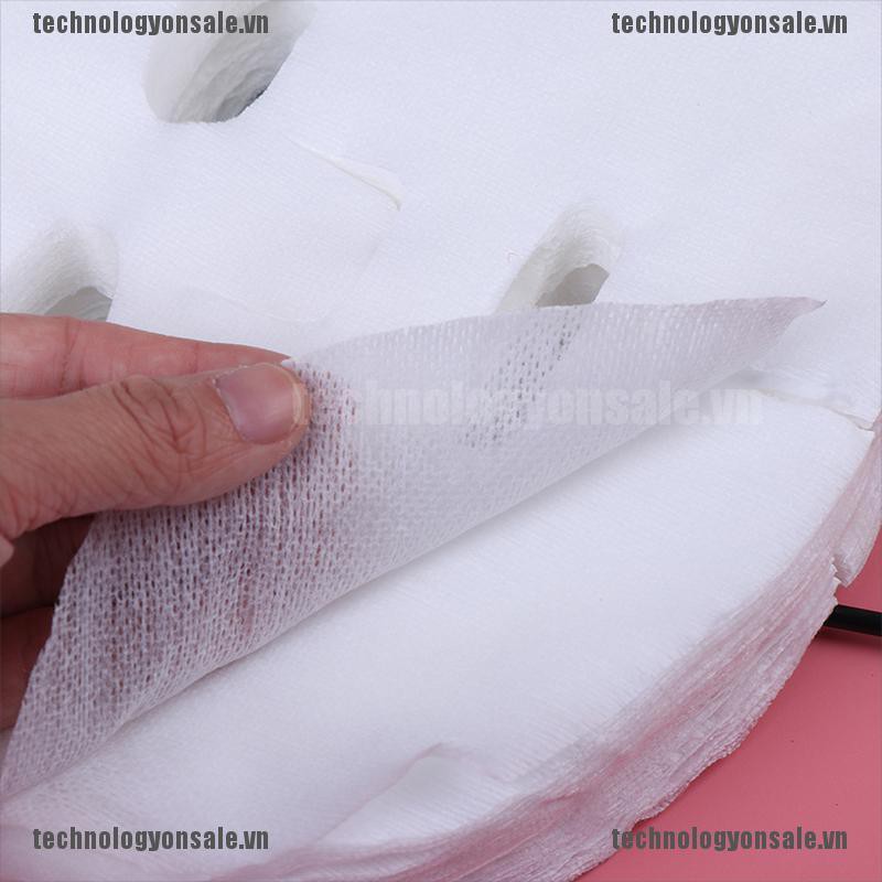 [Tech] 100pc Face Mask Paper Disposable Cotton Non-Woven Fabric DIY Facial Masque Sheet [VN]