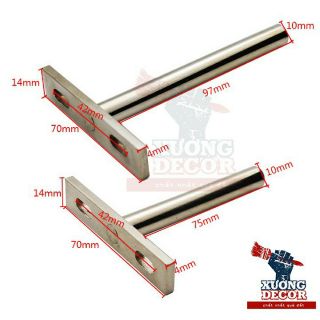Chốt âm kệ treo tường T 7cm 10cm 12cm
