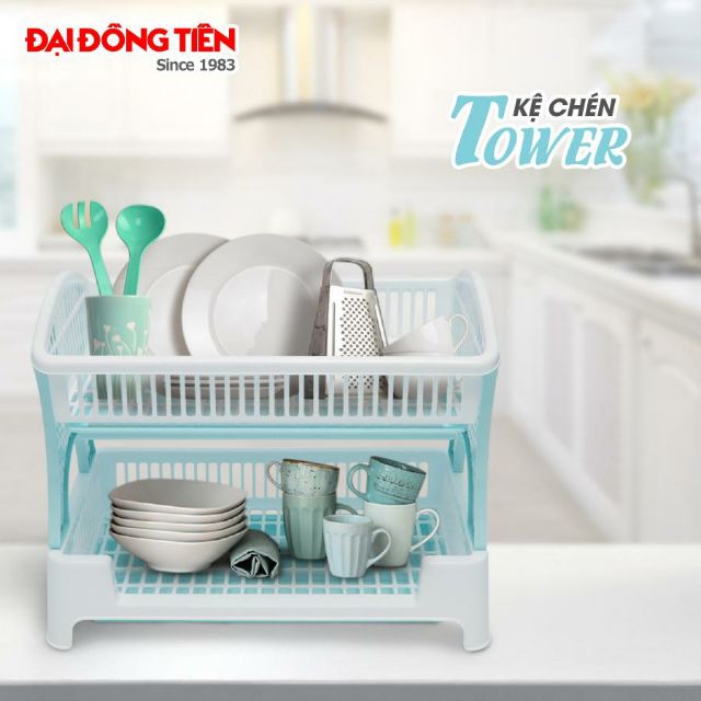 Nhựa Đại Đồng Tiến - Kệ chén 2 tầng Tower