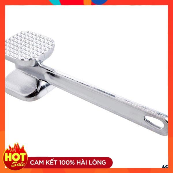 Búa dần thịt, đập đá 2 mặt inox to đại