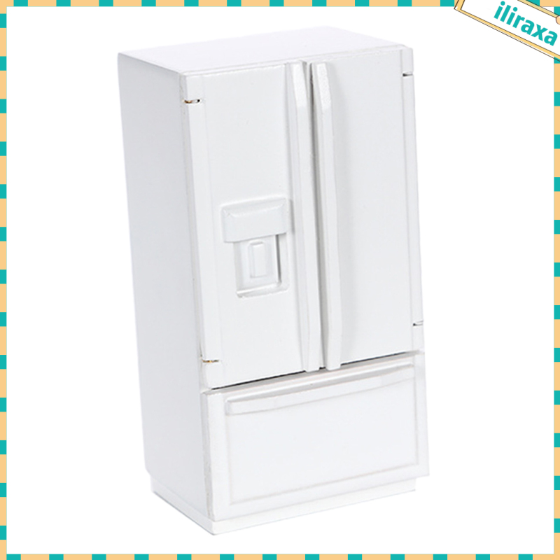 Tủ Lạnh Mini Trang Trí Nhà Búp Bê Tỉ Lệ 1 / 12