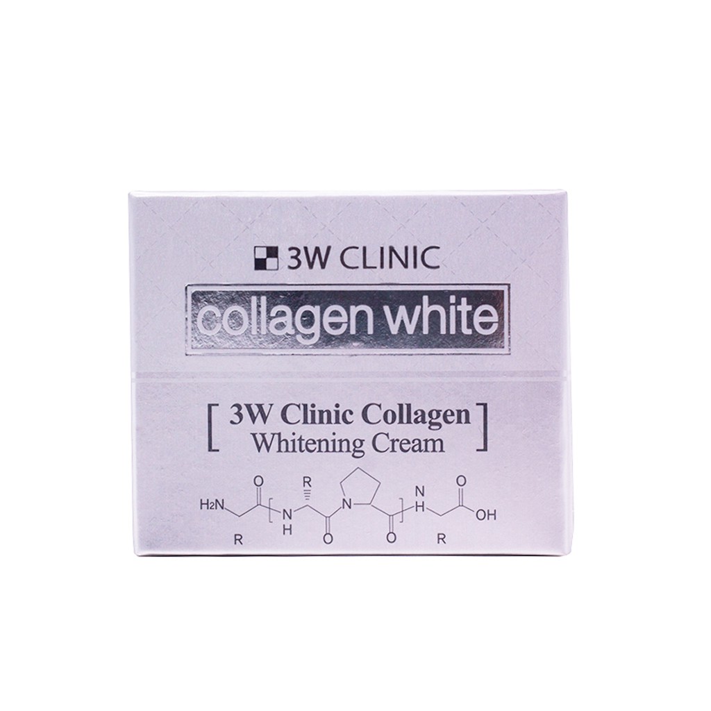Combo nước hoa hồng và kem dưỡng trắng da 3W Clinic Hàn Quốc