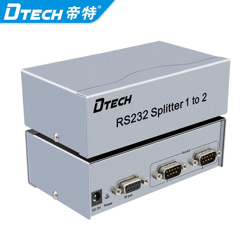 Bộ Chia DTECH RS232 1 Đầu Vào Nữ × 2 Đầu Ra Nam Tương Thích Với Giao Diện Thiết Bị Rs232 Cắm Và Chạy