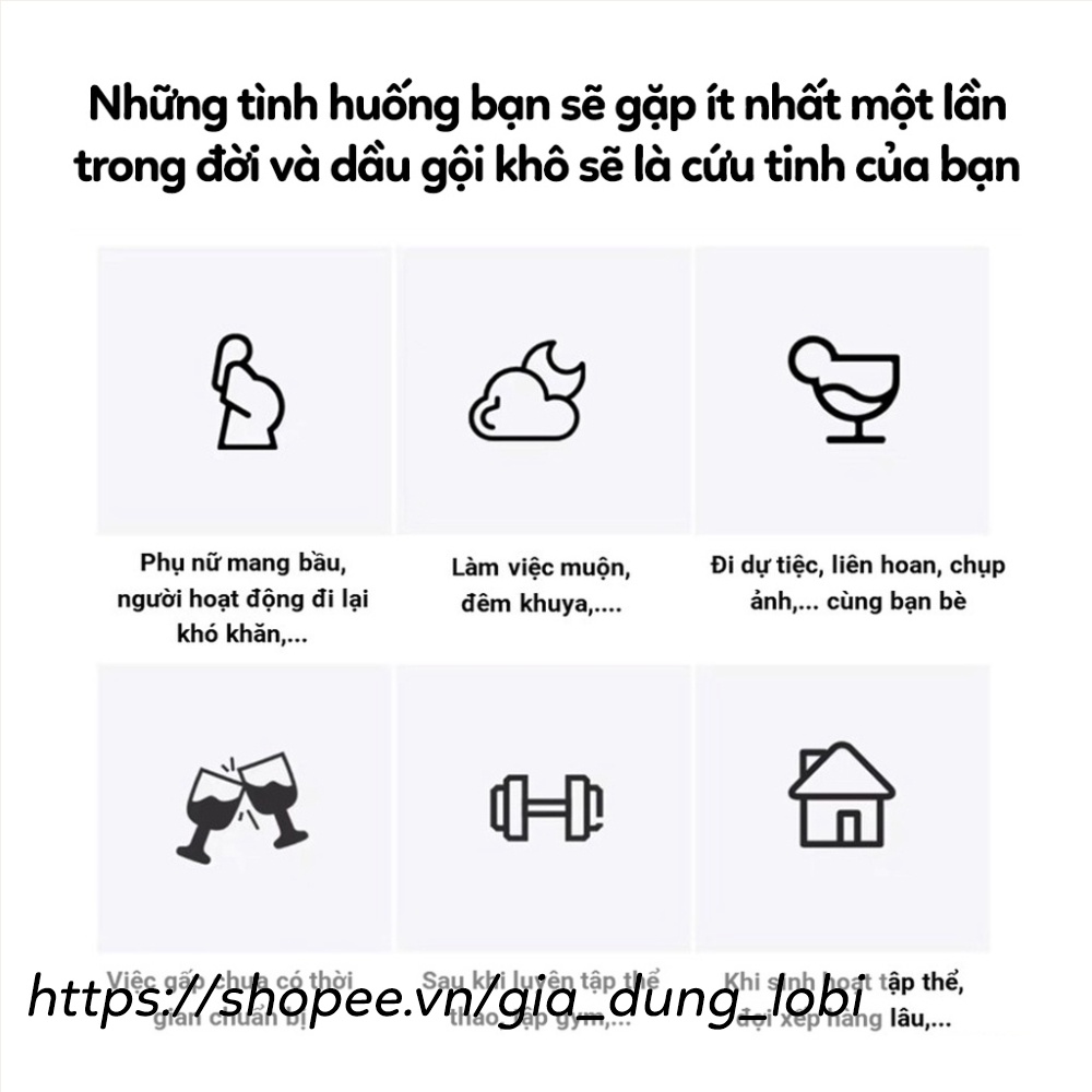 Dầu gội khô dạng xịt Spes, dầu gội đầu khô nữ không bết dính phồng tóc nội địa trung quốc