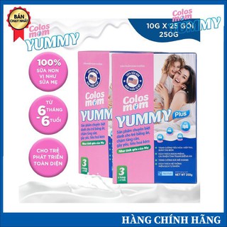 Sữa bột colosmom yummy plus gói 10g hộp 25 gói