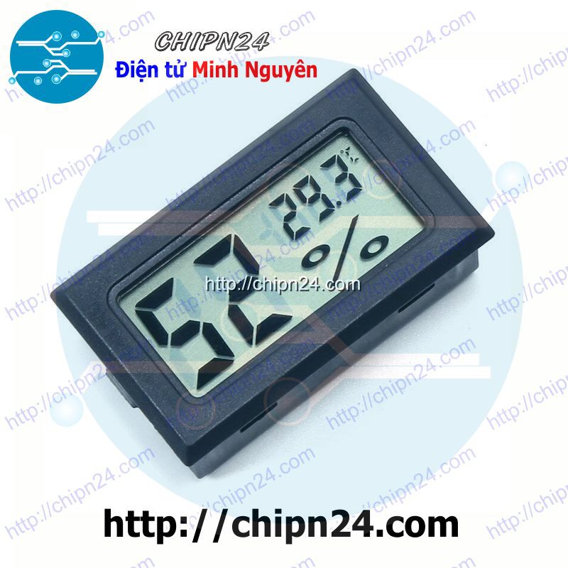 [1 pcs] (A10) FY-11 Đồng hồ đo nhiệt độ, độ ẩm hiển thị LCD