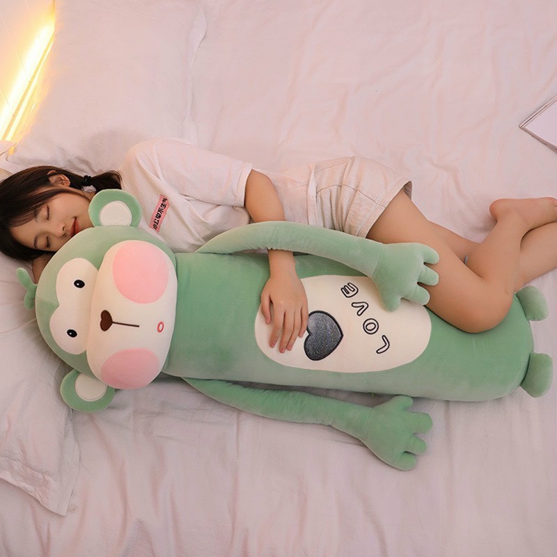 THÚ NHỒI BÔNG KHỈ CON ĐÁNG YÊU - GỐI ÔM KHỈ CON