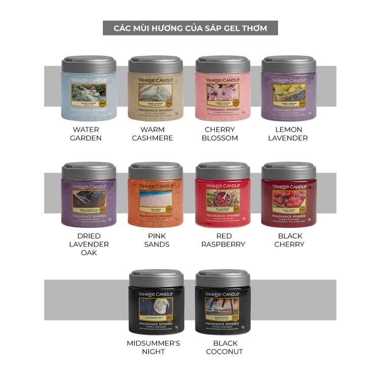 Sáp Gel Thơm Yankee Candle - BST nhiều mùi hương (170g)