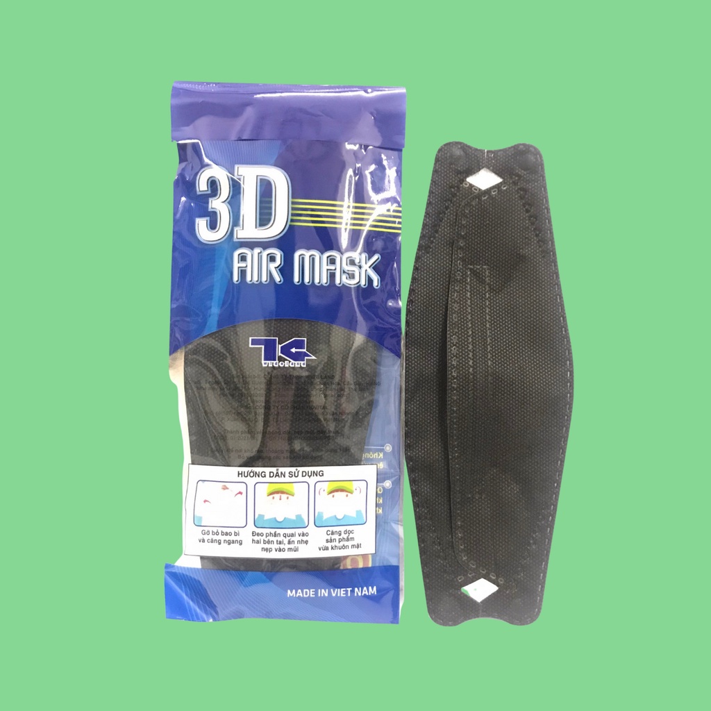 Khẩu Trang Y Tế Kháng Khuẩn 3D Air mask,1 gói 6 chiếc, dầy đẹp ôm mặt quai chắc chắn | BigBuy360 - bigbuy360.vn