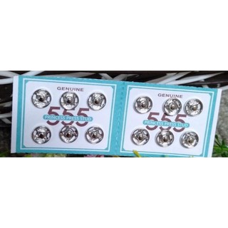 Nút bóp/cúc bấm/khuy bấm 555-Vỉ 6 cái