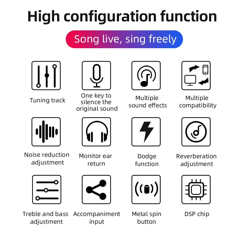 Sound Card Livestream Sansui V98 Thu âm, Karaoke, Livestream Game, Bigo live Giao diện âm thanh DJ Mixer - Chính Hãng