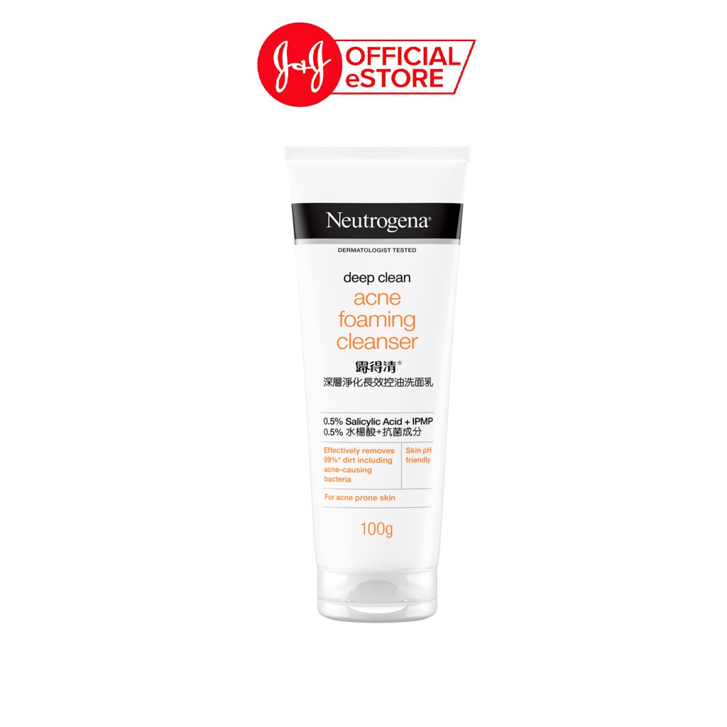 Sữa rửa mặt ngừa mụn Neutrogena Deep Clean Acne Foaming Cleanser 100g