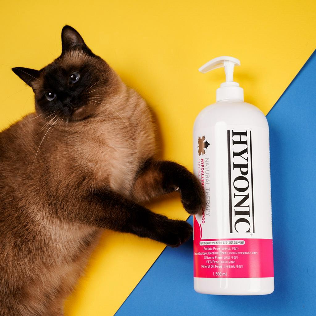 Sữa tắm cho mèo cao cấp HYPONIC Hypoallergenic, mùi thơm tinh tế từ thiên nhiên