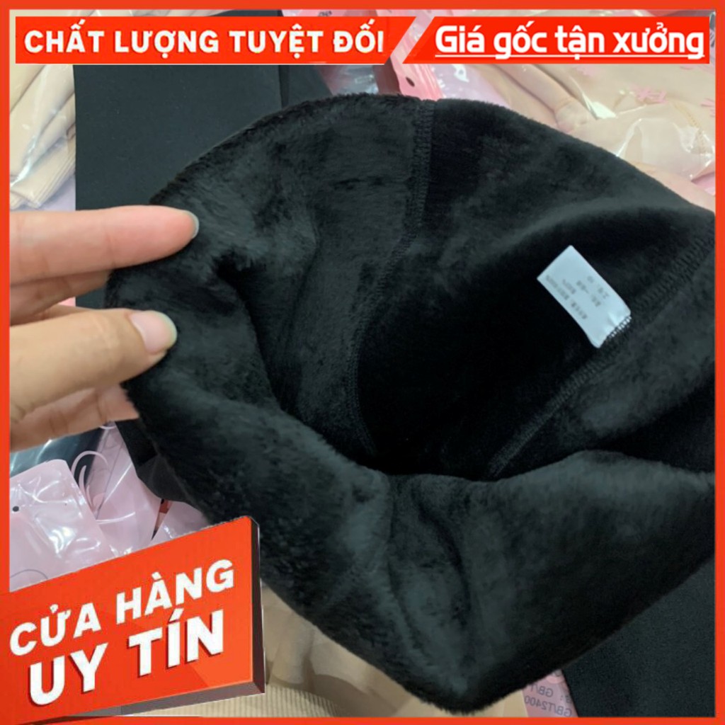 Quần Tất Lót Lông Cho Nữ Cả Bàn Chân 2 Màu Đen Da Chất Dày