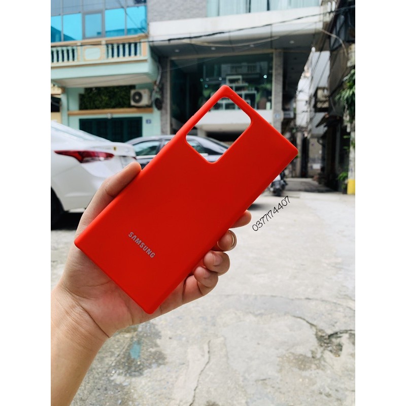 Samsung Note 20 Ultra_Ốp lưng Silicone Case màu chống bám bẩn, dễ lau chùi lót nỉ êm ái