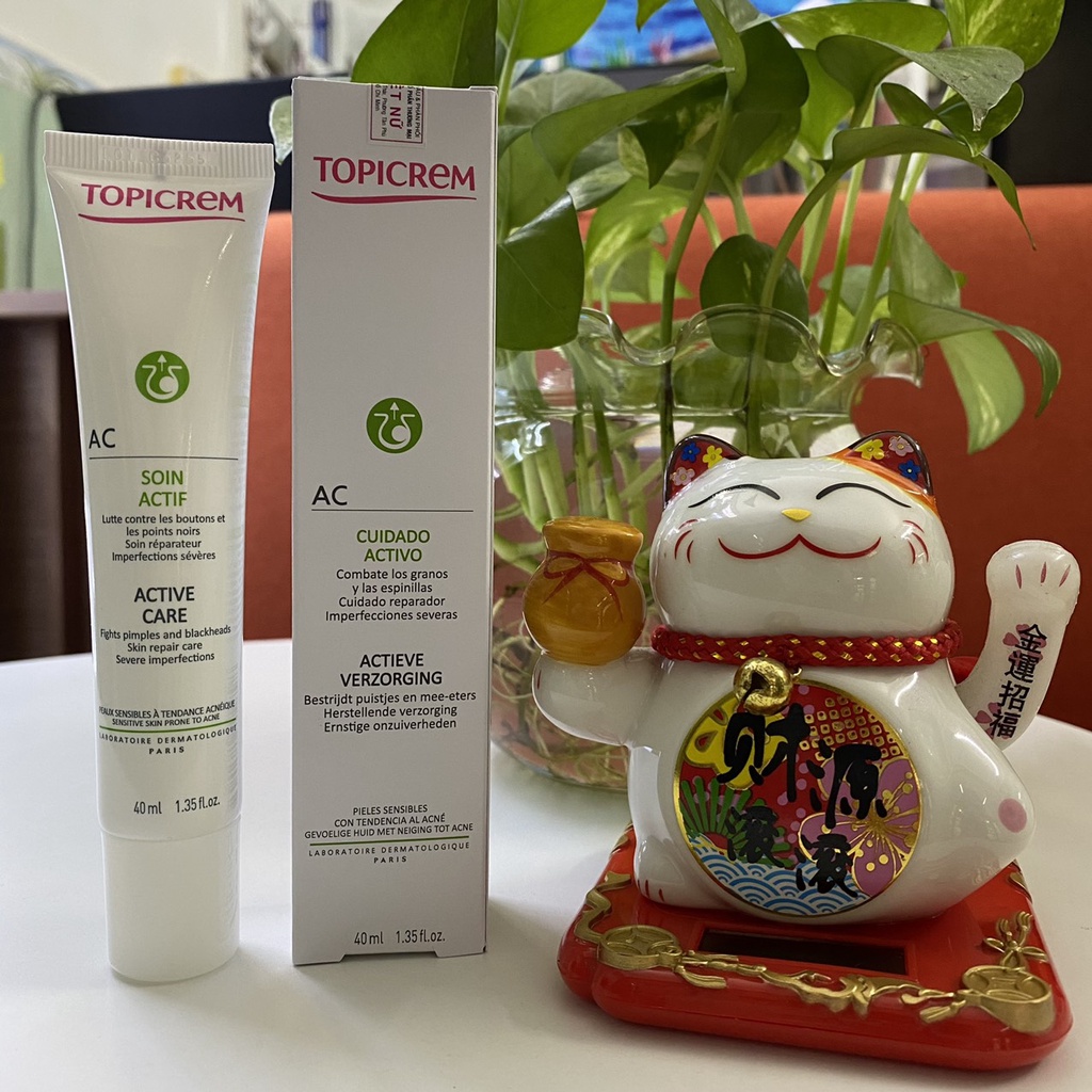 Topicrem Kem Dưỡng Giảm Mụn Mờ Thâm AC Active Care 40ml