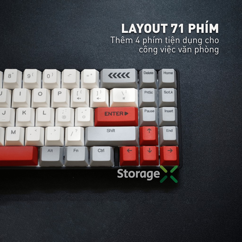 [Chính Hãng] Bàn phím cơ không dây DareU EK871 Grey - White 71 phím , bluetooth , gõ êm , thiết kế gọn gàng | BigBuy360 - bigbuy360.vn