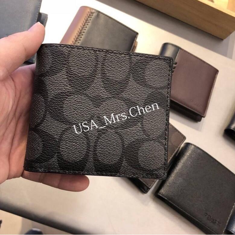 COACH  Ví Da Thật Cao Cấp Thời Trang Cho Nam