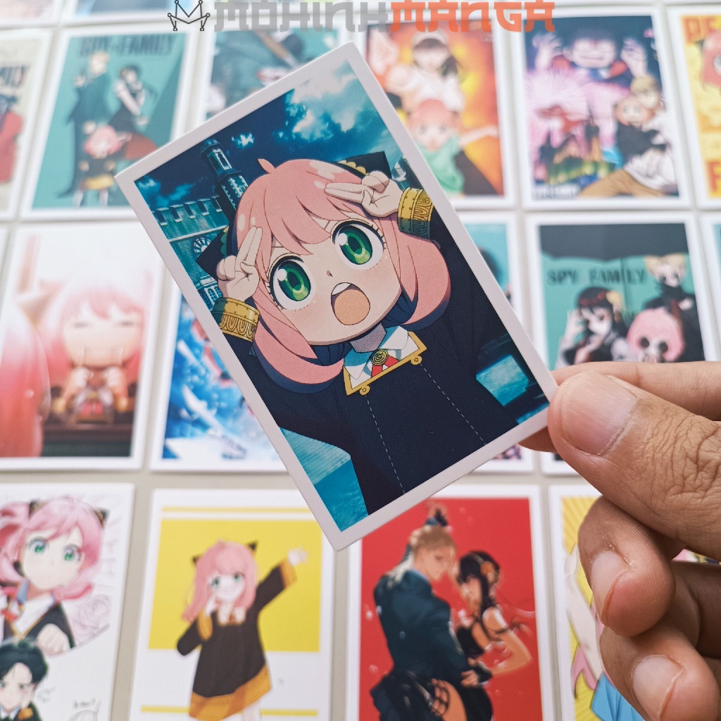 Poster card hộp 30 thẻ truyện Spy X Family in rất đẹp Gia đình điệp viên lomo Loid Forger Yor Forger Anya Forger