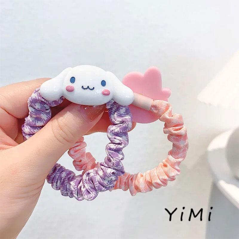Dây cột tóc cao su co giãn họa tiết dễ thương đơn giản phong cách Hàn Quốc dành cho trẻ em