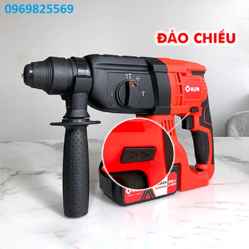 Máy Khoan Bê Tông Bin KEN 120 V kèm 2 Bin ( Tặng 3 Mũi Khoan 6 , 8 ,10 ) - Máy Khoan Pin Bê Tông Ken - Điện Máy QuỳnhAnh