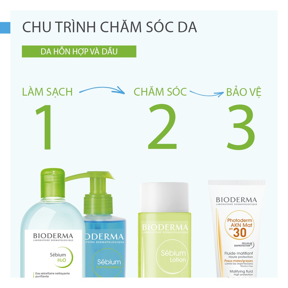 Sébium Lotion - Cân bằng pH và duy trì độ ẩm trên da