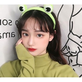 Băng đô ếch xanh 3d siêu cute loại khung cứng cài tóc