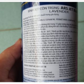 Bình xịt côn trùng ARS thái lan ( không mùi)
