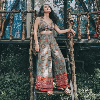 Set đồ Thổ Cẩm Boho tặng cài tóc