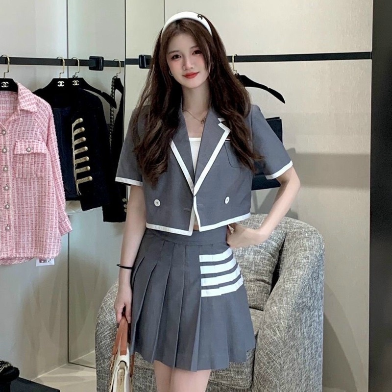 Set váy nữ cao cấp mềm mại kiểu dáng trẻ trung năng động QCNP3490