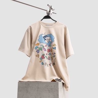 Áo thun unisex adlv cow- beige chính hãng