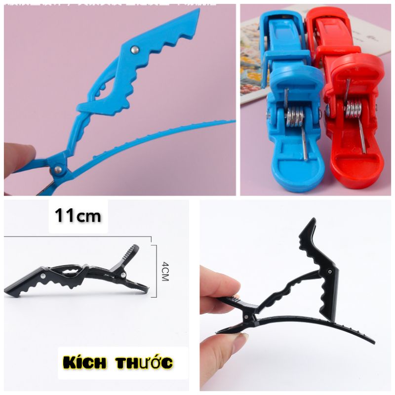 Kẹp cá sấu chia tóc, phân vùng khi làm tóc, trang điểm, rửa mặt (1 CÂY)