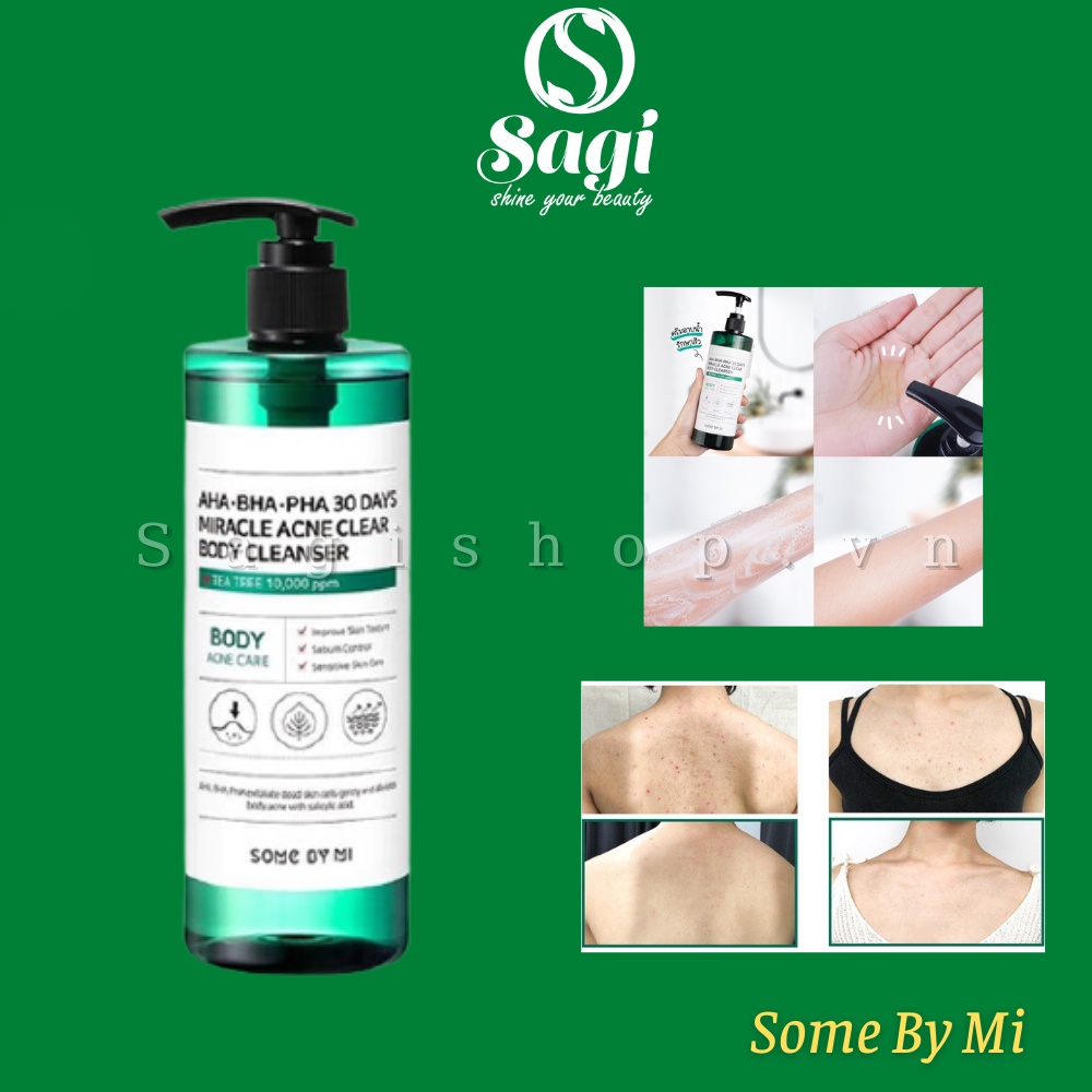 Sữa Tắm Some By Mi AHA BHA PHA 30 Days Miracle Acne Body Cleanser Hết Mụn Lưng 400g