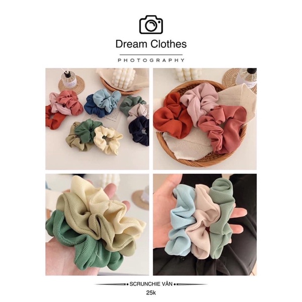 Dây buộc tóc , cột tóc scrunchies nhiều hình dễ thương &lt;&lt; Quà tặng &gt;&gt;