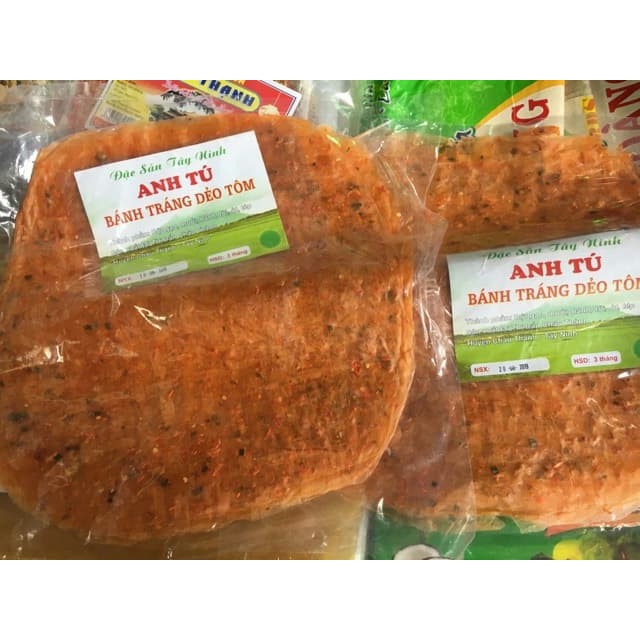 [luôn bị cháy hàng] BÁNH TRÁNG DẺO TÔM TÂY NINH gói 320gr