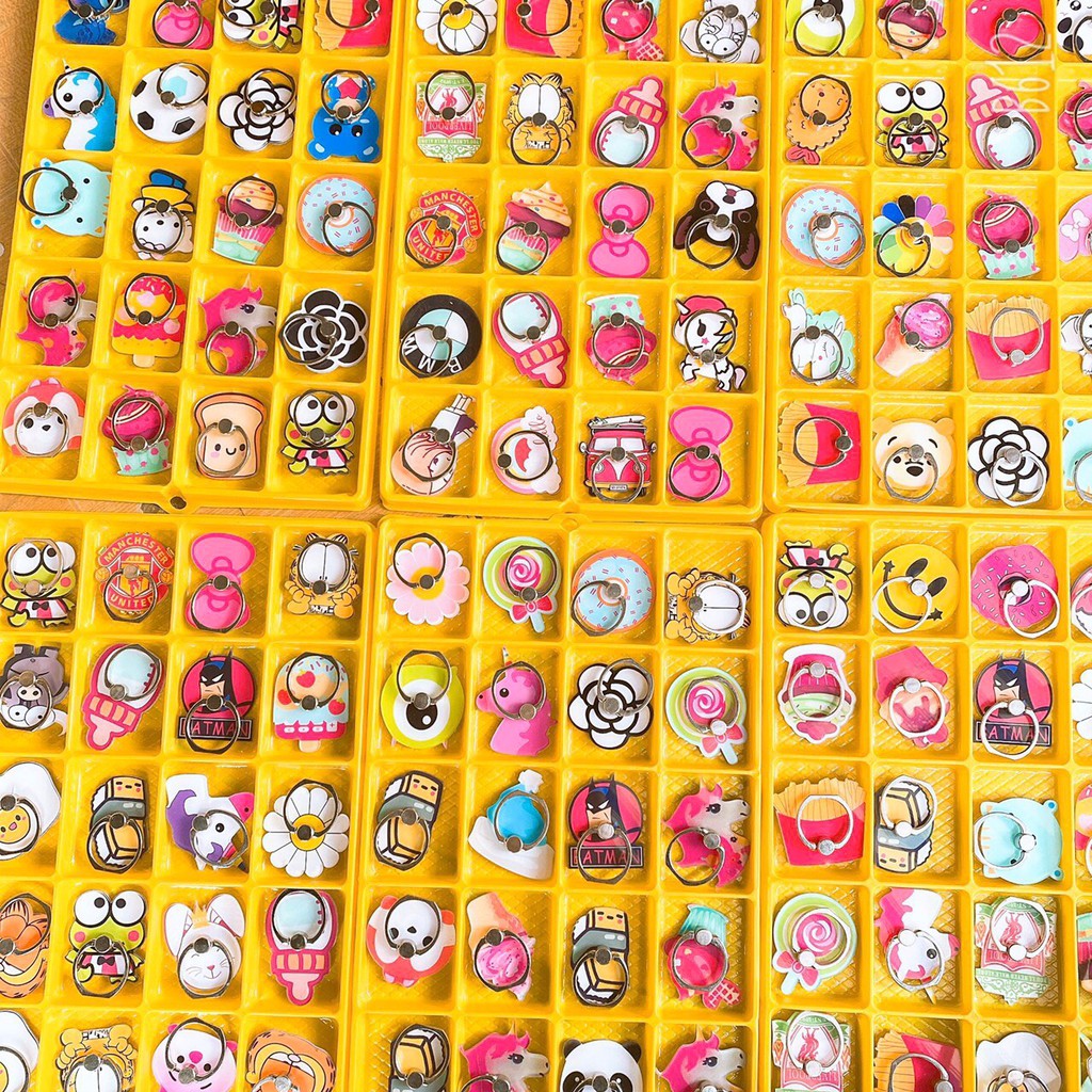 Giá đỡ Iring hình cute gắn sau điện thoại