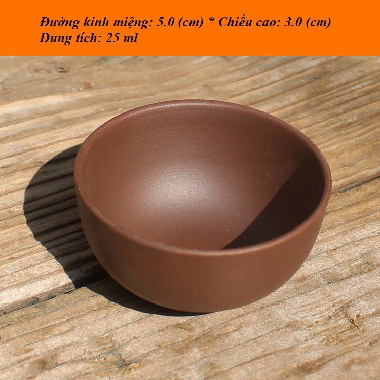 Chén gốm tử sa dùng uống trà