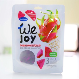 Bịch 110gram] Thanh Long đỏ Sấy Tươi Không Thêm Đường, 100% Trái Cây Tự Nhiên