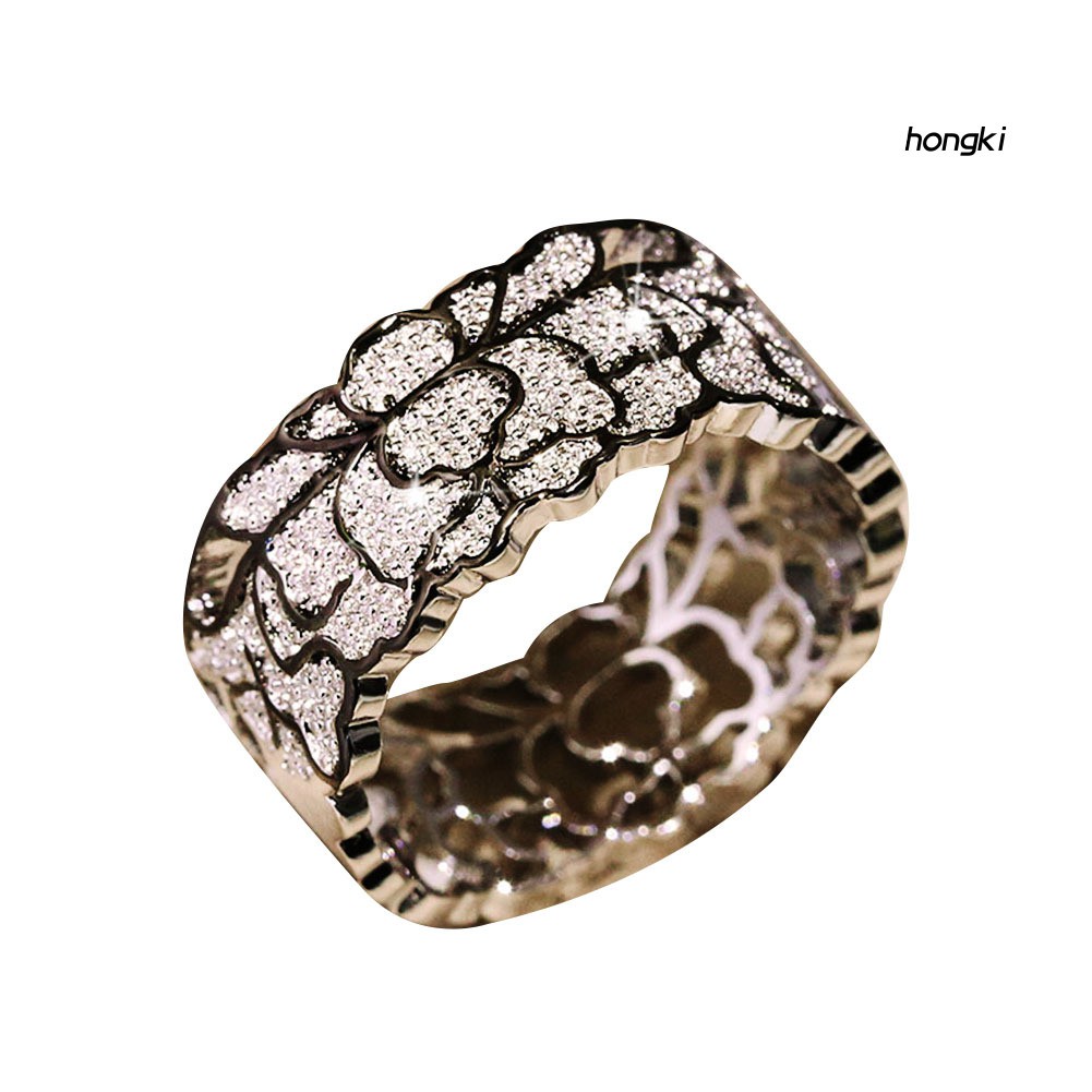 Nhẫn Đính Đá Zircon Phong Cách Vintage Thời Trang Cho Nữ