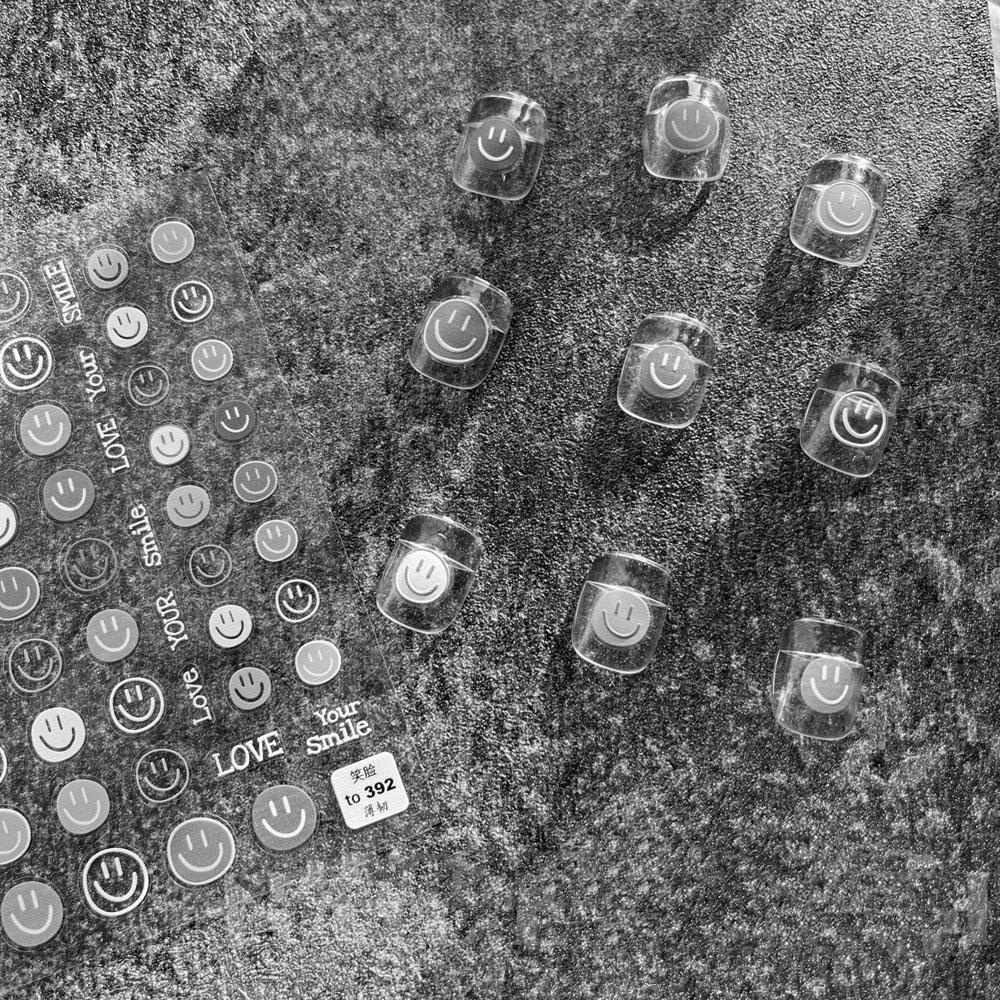 Sticker Họa Tiết Hoa Dập Nổi Hoạt Hình Nhiều Màu Sắc Trang Trí Móng Nghệ Thuật DIY