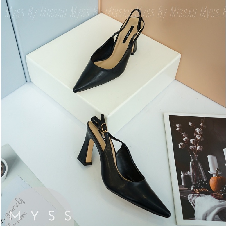 Giày cao gót nữ mũi nhọn quai sau 7 cm thời trang MYSS - CG245