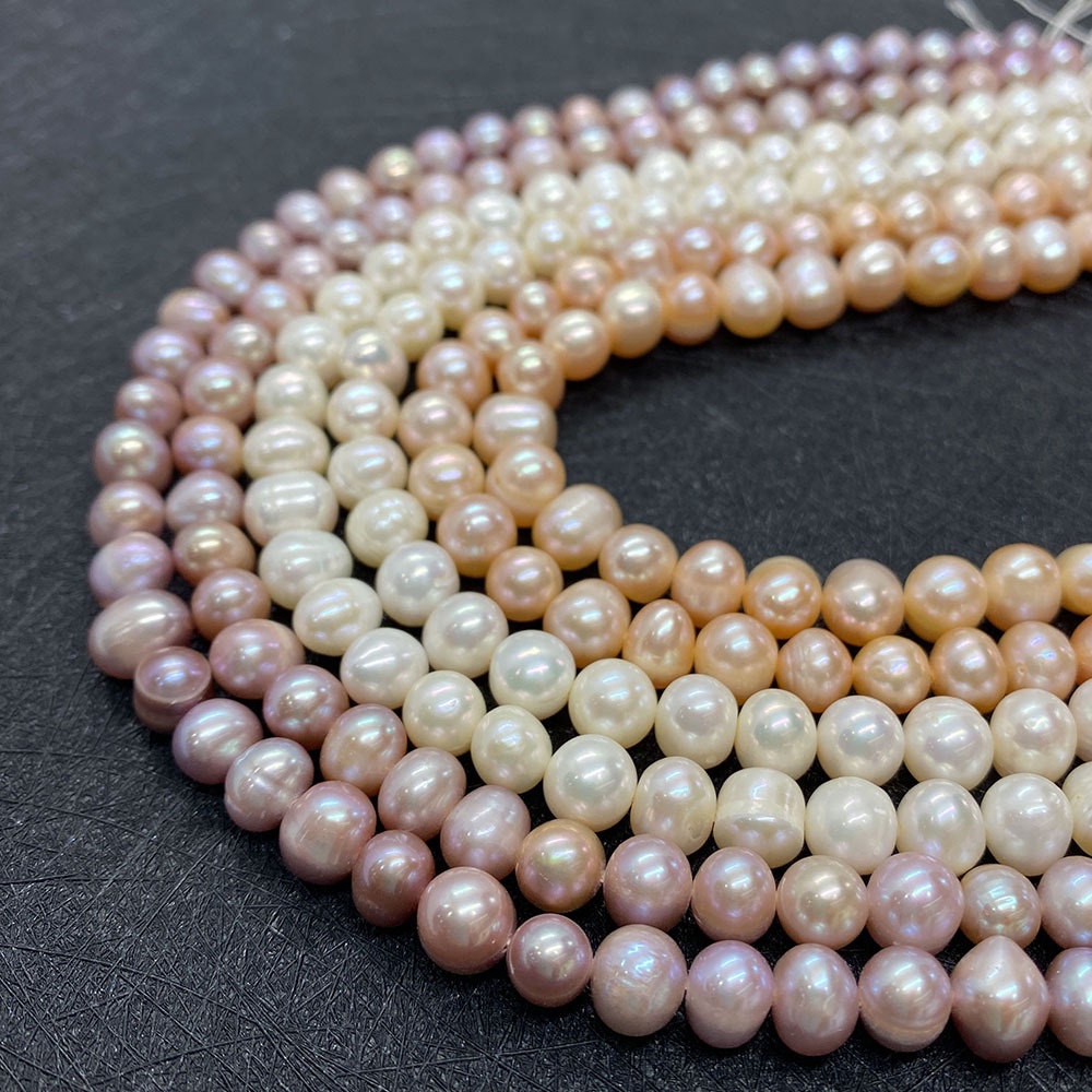 Chuỗi Hạt Ngọc Trai Tự Nhiên 3-4mm11-12mm Dùng Làm Trang Sức Thủ Công