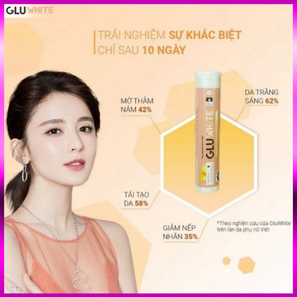 Viên Uống Trắng Da GluWHITE Dạng Sủi Với Collagen, Vitamin C Hỗ Trợ Làm Đẹp Da, Giảm Mờ Nám. Hiệu Quả Sau 30 Ngày | BigBuy360 - bigbuy360.vn